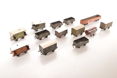 Lot 579 - Bassett Lowke O Gauge Group Of Goods Wagons (13)