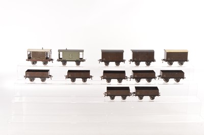 Lot 580 - Bassett Lowke O Gauge Group Of Post War Goods Wagons (12)