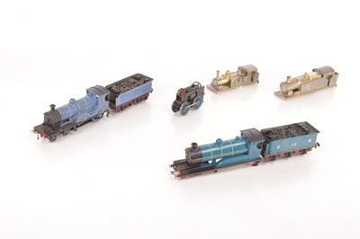 Lot 599 - A Group of 0 Gauge Kit/Scratchbuilt Incomplete Locos (6) 