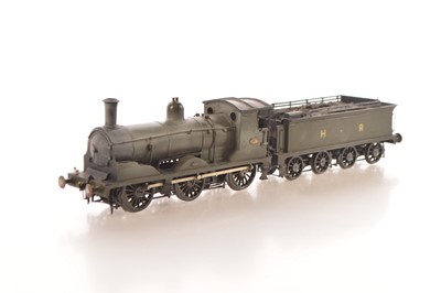 Lot 600 - Kit/Scratch built 0-6-0 Loco & Tender Highland Railway 'Barney' class with 8-wheel cart tender