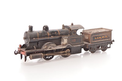 Lot 625 - Carette Gauge 1 0-4-0 Loco & Tender L&NWR lined black.