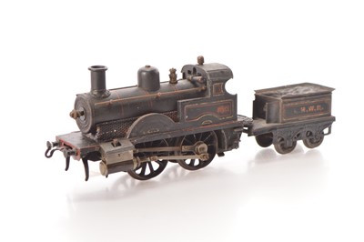 Lot 626 - Bing Gauge 1 0-4-0 Loco & Tender lined LNWR black