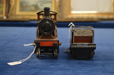 Lot 631 - Carette Gauge 1 4-4-0 Loco & Tender lined brown