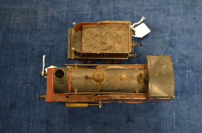 Lot 631 - Carette Gauge 1 4-4-0 Loco & Tender lined brown