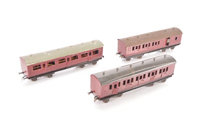 Lot 635 - Bing for Bassett Lowke Gauge 1 1921/21 Series Passenger coaches (3)