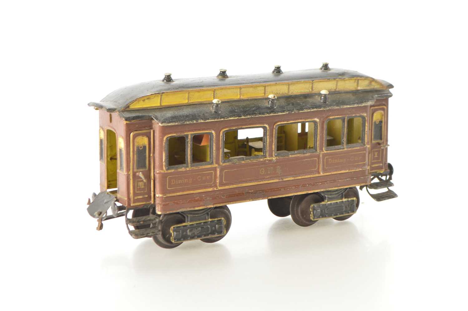 Lot 638 - Marklin early Gauge 1 28cm GNR 1st/3rd Dining car