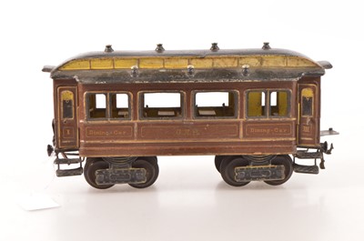 Lot 638 - Marklin early Gauge 1 28cm GNR 1st/3rd Dining car