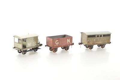 Lot 641 - Carette Gauge 1 trio of Goods wagons (3)