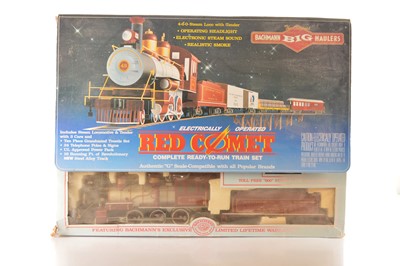 Lot 657 - Bachmann G Gauge Big Hauler American outline the 'RED COMET' set
