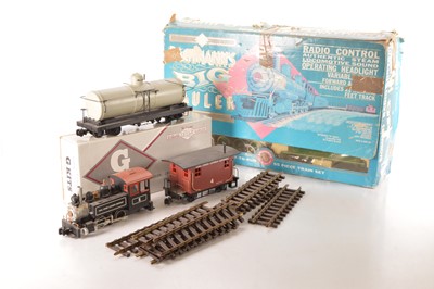 Lot 658 - Bachmann G Gauge Big Hauler American outline Ref 90-0100 Freight set and other items (13)