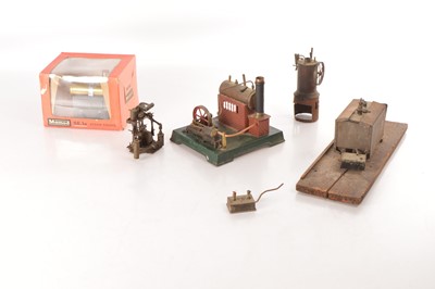 Lot 663 - Mamod / Bing /Scratch built mixed group of Live steam items (5)