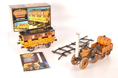 Lot 664 - Hornby Railways 3 1/2 inch Gauge Locomotive and G104 Passenger coach (2)