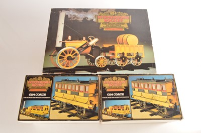 Lot 669 - Hornby Railways 3 1/2 Gauge Locomotive and coaches (3)