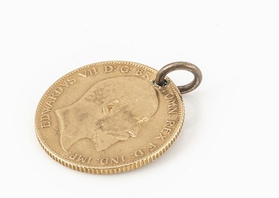 Lot 96 - An Edward VII gold Half Sovereign