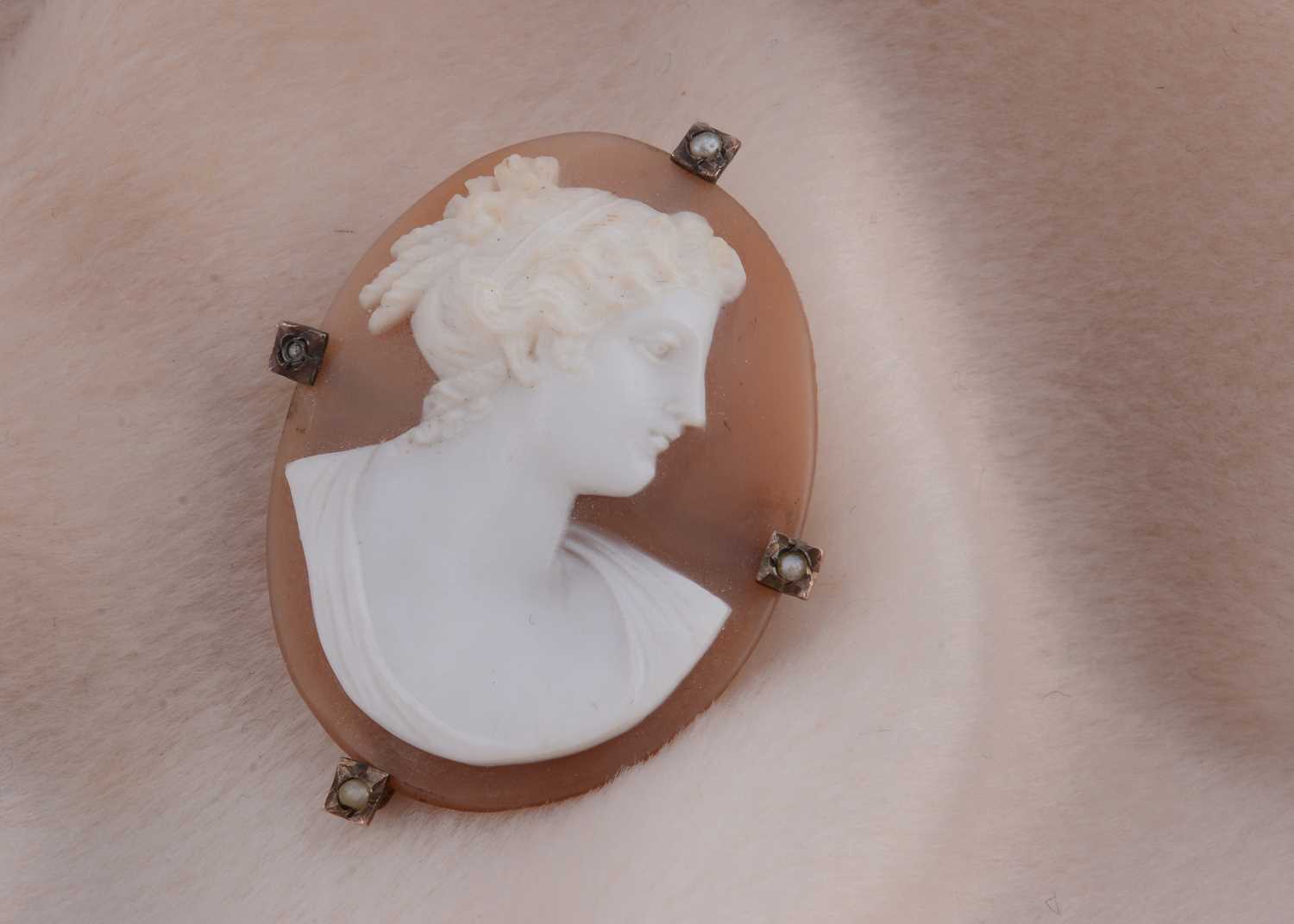 Lot 89 - A 19th Century shell carved cameo brooch