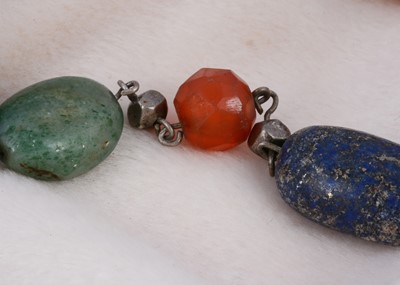Lot 174 - A 19th Century hardstone and paste bead necklace