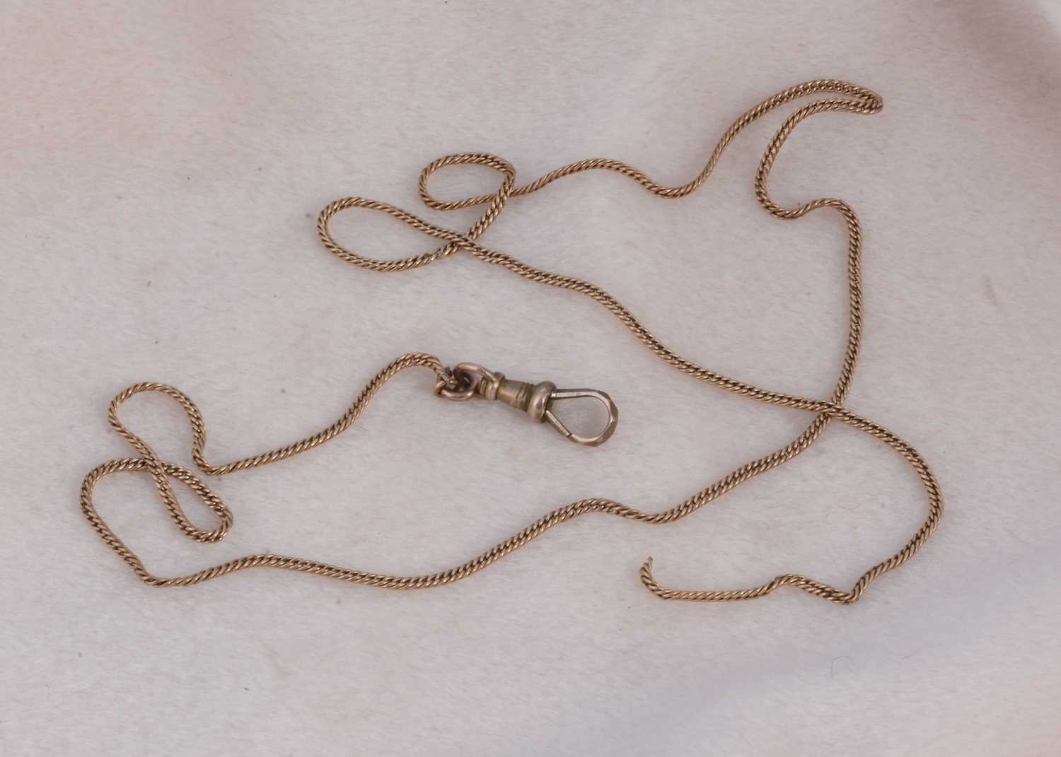 Lot 179 - A 9ct gold fine link chain