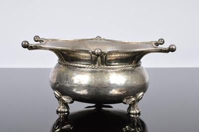 Lot 227 - An interesting George V period silver pot by Omar Ramsden