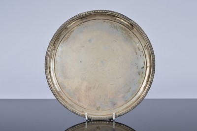 Lot 231 - A George III silver salver by TW JH