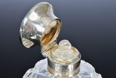 Lot 233 - An Art Deco silver and enamelled dressing table set by B.B.S Ltd