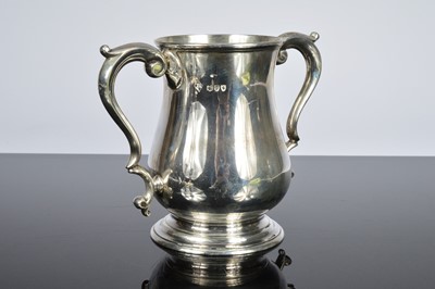 Lot 242 - A Victorian silver twin handled tankard by Martin, Hall & Co Ltd