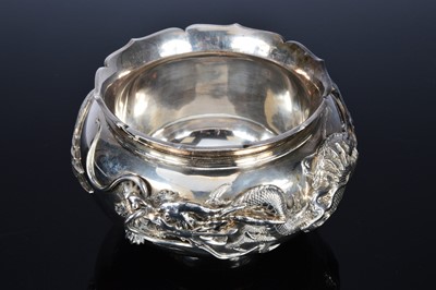 Lot 244 - Two first half 20th century Japanese silver bowls by Musashiya