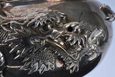 Lot 244 - Two first half 20th century Japanese silver bowls by Musashiya