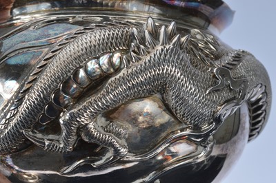 Lot 244 - Two first half 20th century Japanese silver bowls by Musashiya