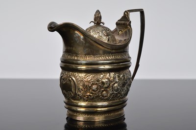 Lot 255 - A nice George III silver covered jug by the Bateman family