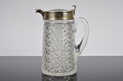 Lot 258 - A nice Continental cut glass Claret jug
