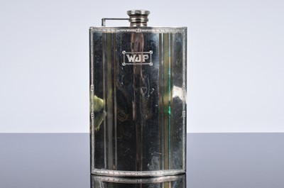 Lot 260 - A large Art Deco period hipflask