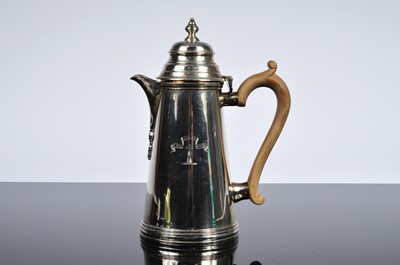 Lot 268 - A George VI silver hot water pot
