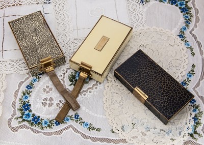 Lot 276 - Three 1930s gilt metal LSM Park Lane vanity cases of rectangular form