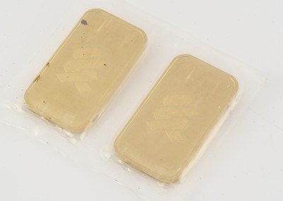 Lot 124 - Two modern 50g fine gold ingots