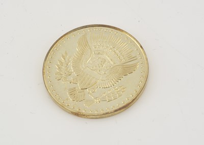 Lot 126 - A 1960s commemorative gold President Kennedy Memorial Medal