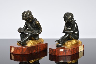 Lot 356 - A pair of 19th century bronze figures