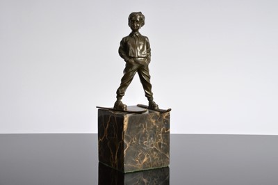 Lot 392 - An Art Deco bronze sculpture after Ferdinand Preiss (1882-1943)
