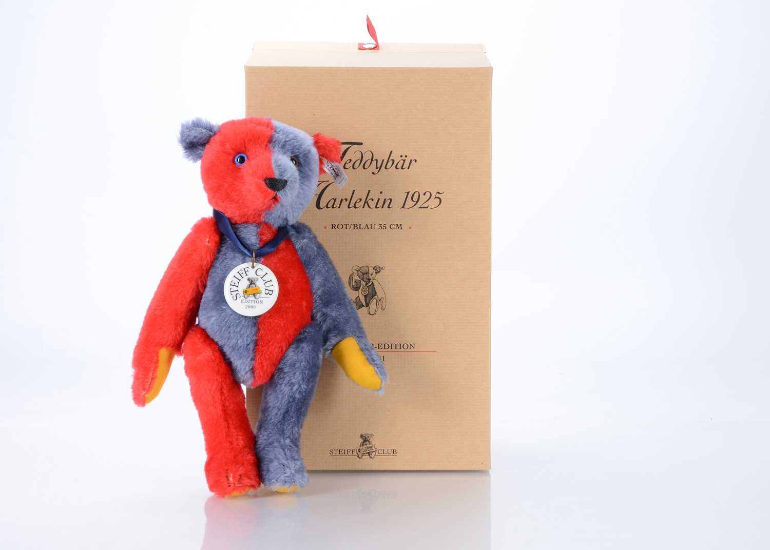 Lot 22 - A Steiff Club Edition replica 1925 Harlequin teddy bear