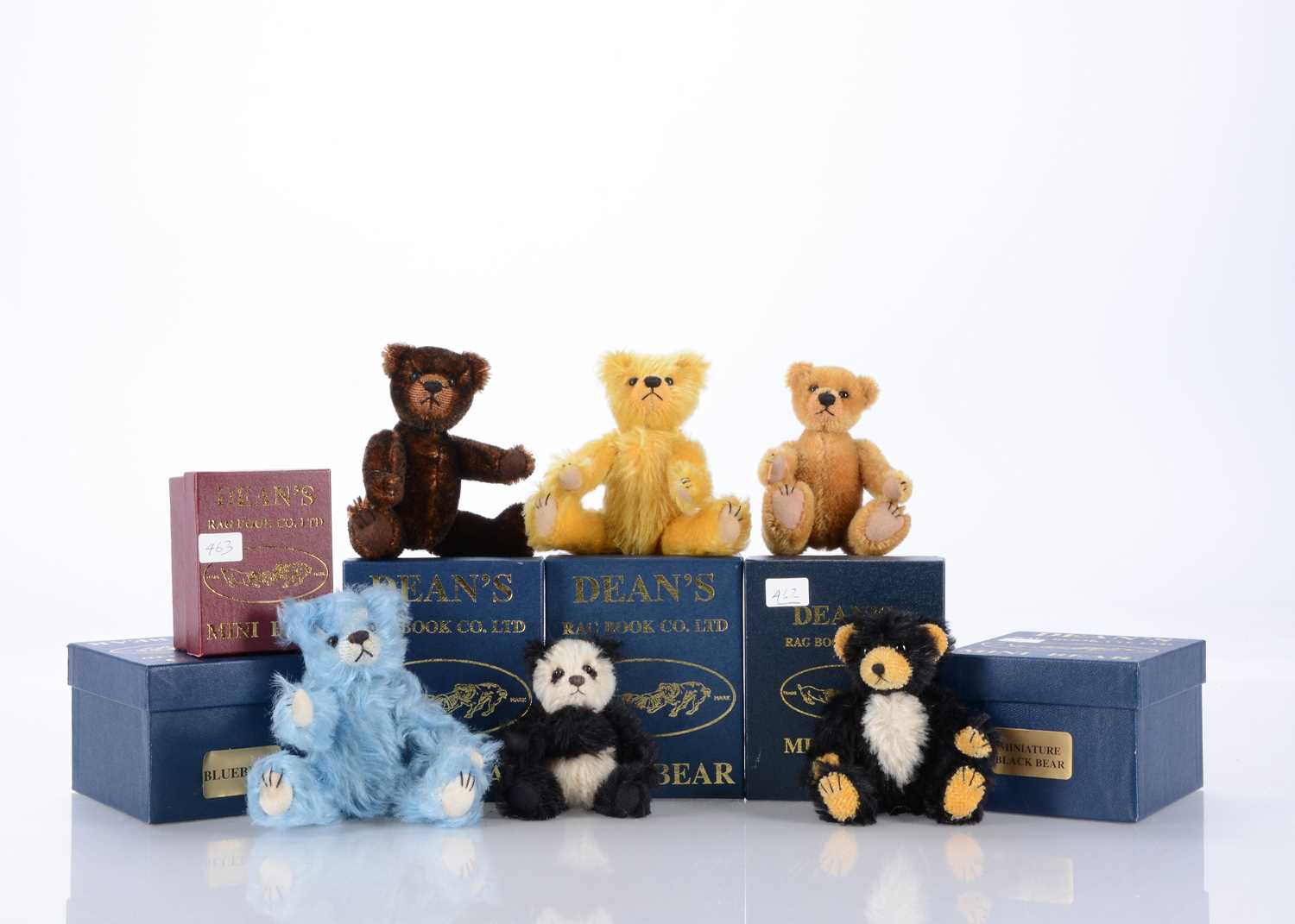 Lot 32 - Five Dean's Rag Book Mini Bear teddy bears