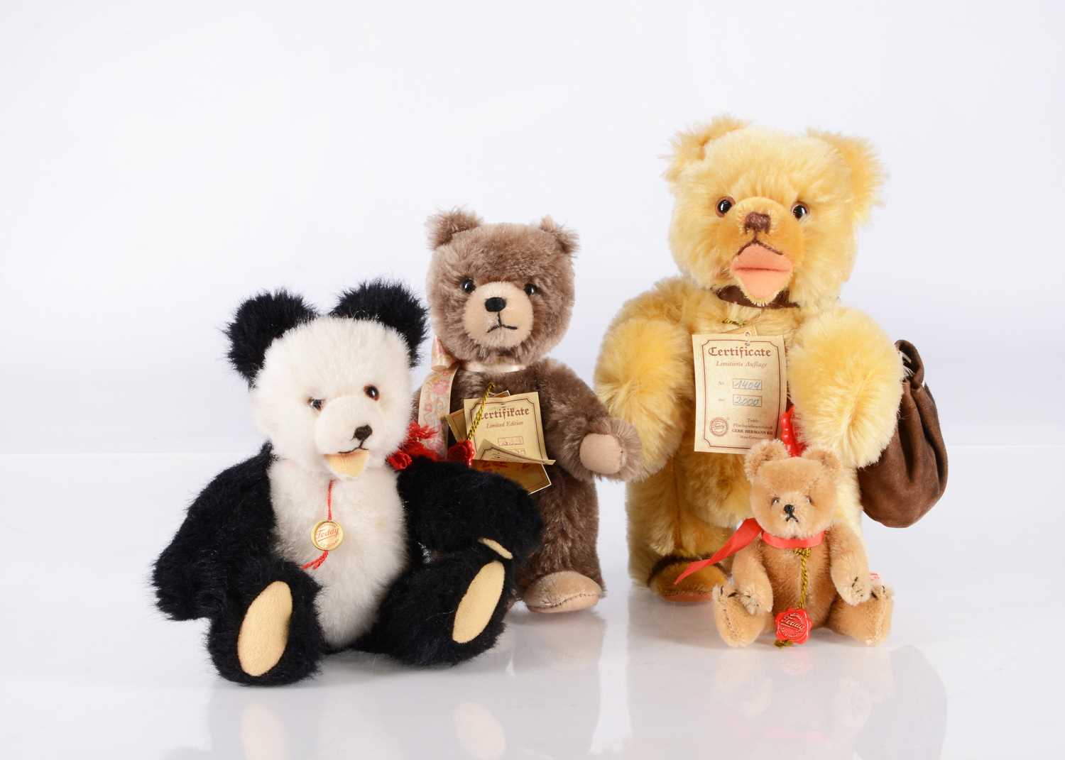 Lot 44 - Four Hermann teddy bears