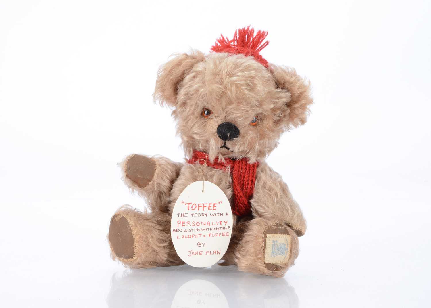 Lot 62 - A Chad Valley Toffee teddy bear from the BBC Listen with Mother 1950s