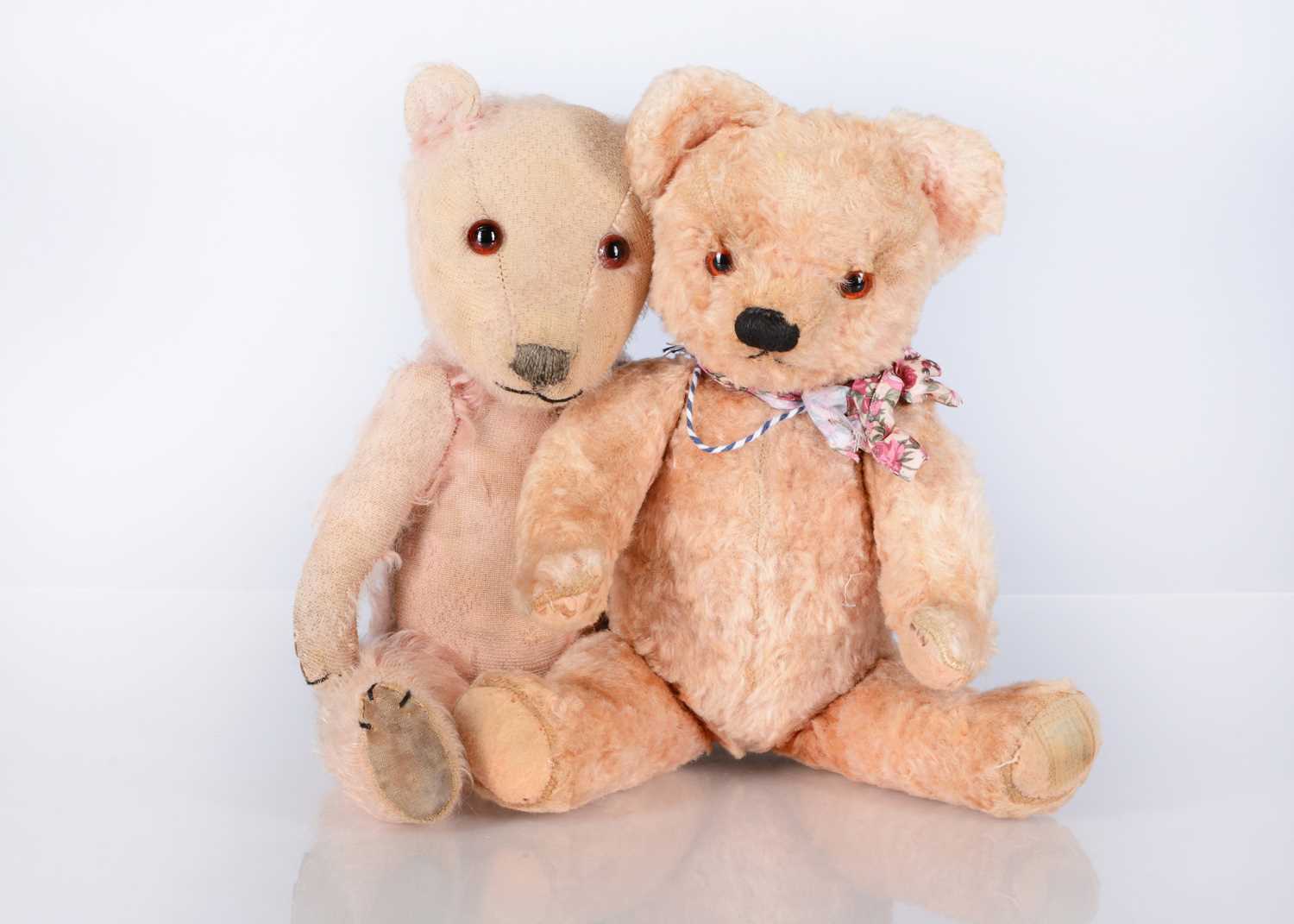 Lot 87 - Two British  pink teddy bears
