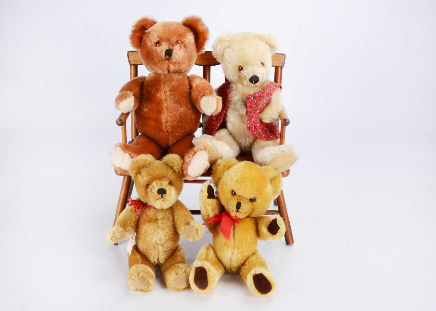 Lot 99 - Four post-war British teddy bears