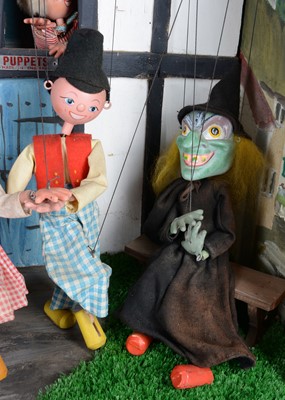 Lot 103 - A large electric mechanically driven Pelham Puppet theatre shop display