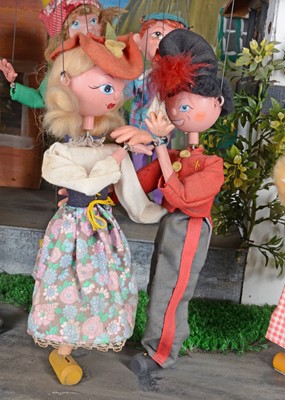 Lot 103 - A large electric mechanically driven Pelham Puppet theatre shop display