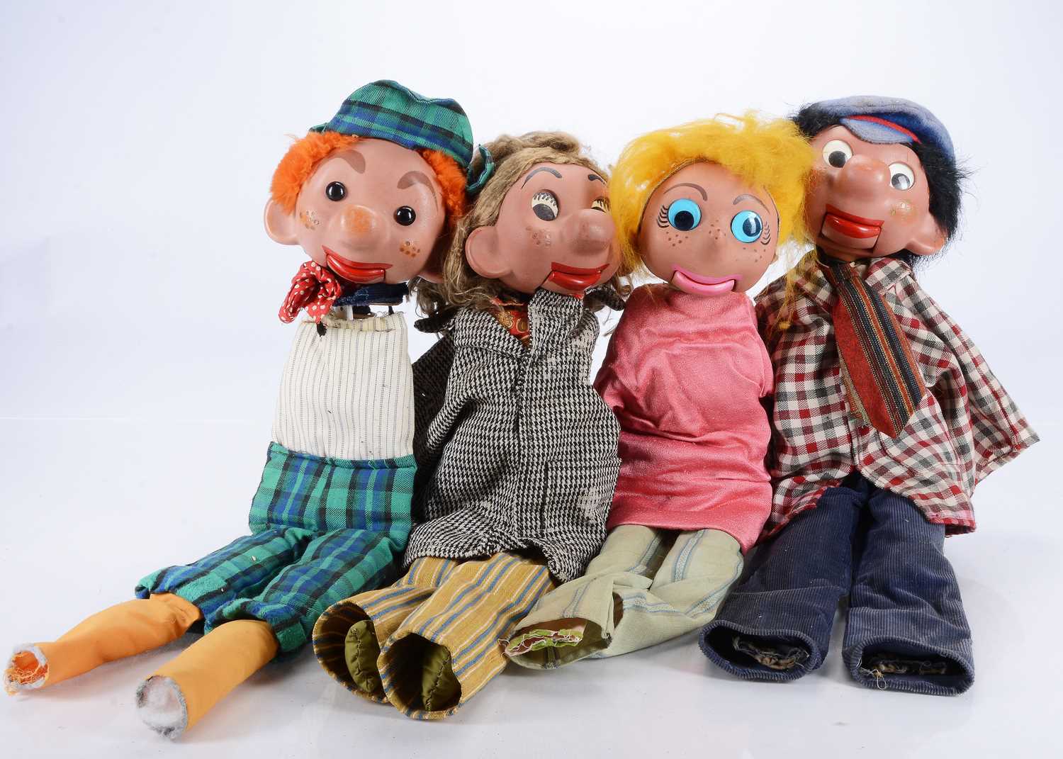 Lot 126 - Four Pelham Puppets Vent Range puppets