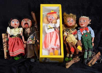 Lot 128 - Five boxed Pelham Puppets