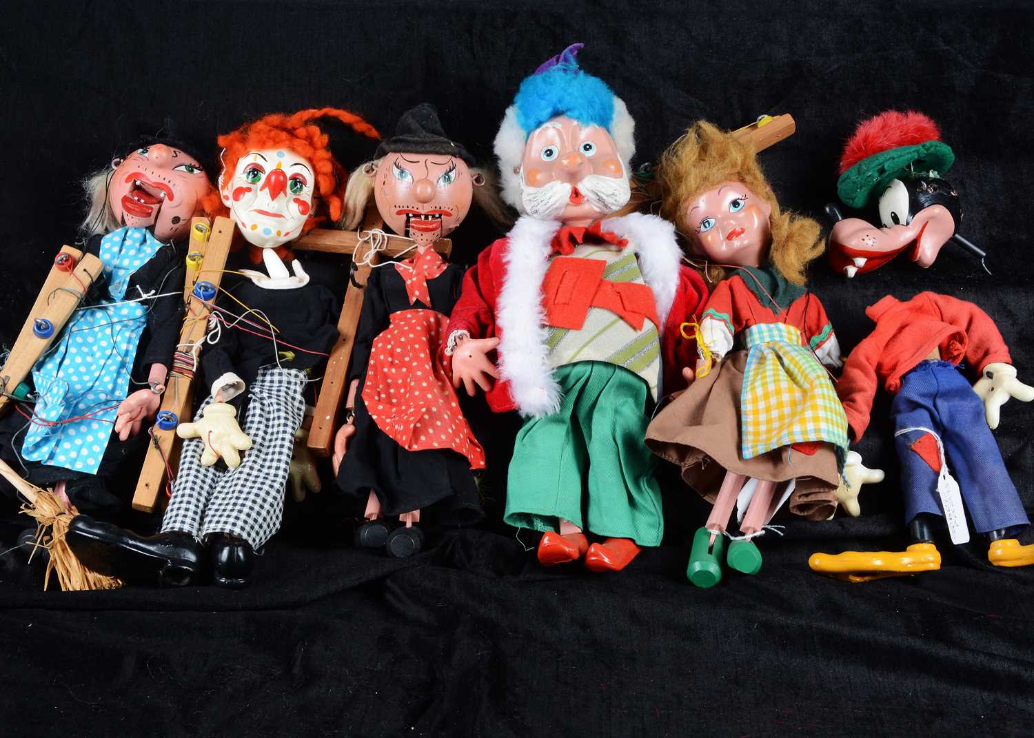 Lot 136 - Five Pelham Puppets