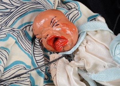 Lot 143 - A rare Pelham Puppet SL Duchess with Baby