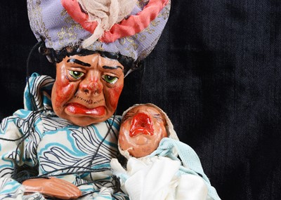 Lot 143 - A rare Pelham Puppet SL Duchess with Baby